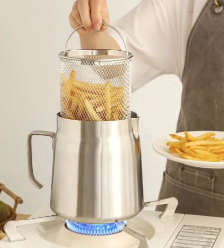Premium RVS Frituurpan Met Frituurmand